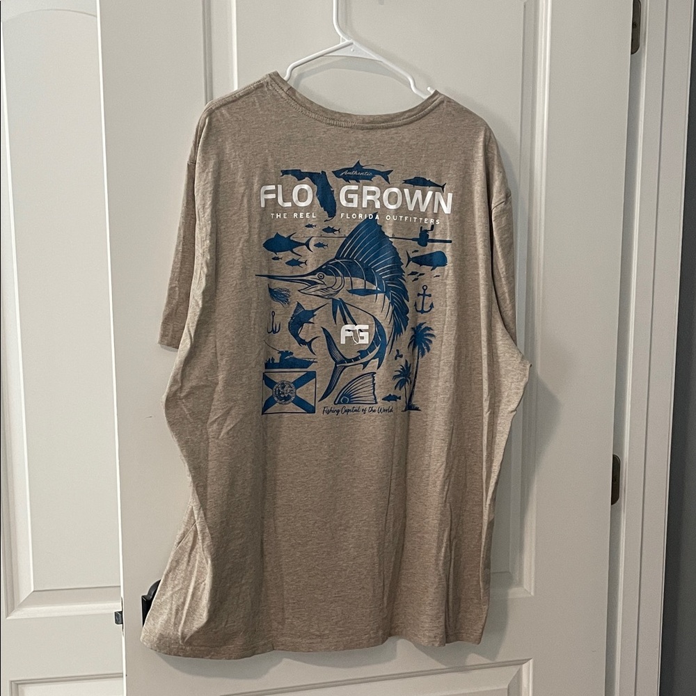 Tan Short Sleeve Tee Flo Grown